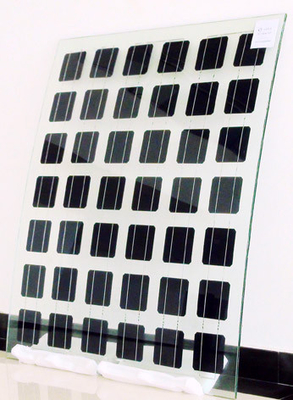 CE BIPV Monocrystalline PV Monocrystalline ηλιακά πλαίσια γυαλιού ενότητας διαφανή