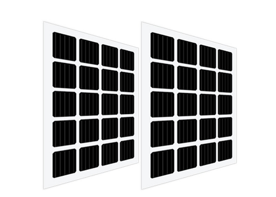 Διπρόσωπο ηλιακό πλαίσιο ενότητας Rixin διαφανές Monocrystalline PV για τη στέγη