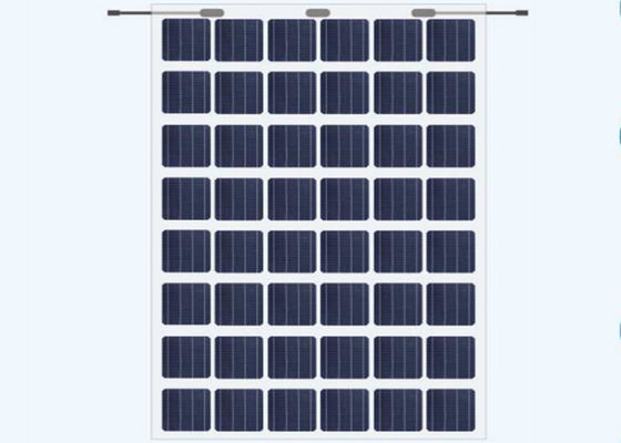 Υψηλή διαφανής διπρόσωπη υψηλή ικανότητα ηλιακών πλαισίων 240W φωτοβολταϊκή