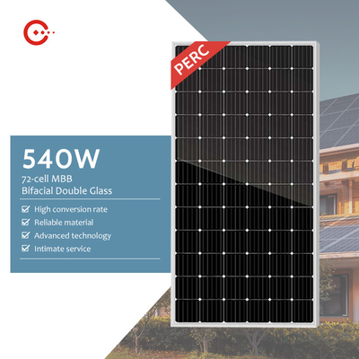 Rixin 550w διπλή γυαλιού PV τιμή ηλιακού πλαισίου πυριτίου ενοτήτων Monocrystalline